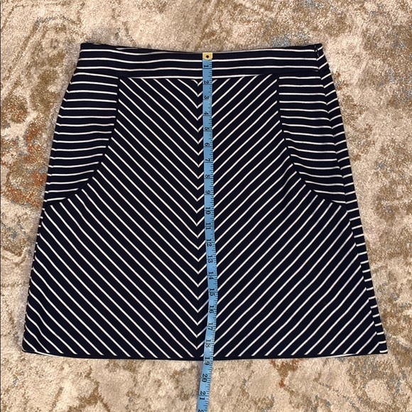 Sandro Dark Navy and White skirt - Size 8 - Picture 4 of 7